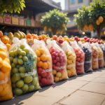 Пакеты для фруктов прочные и дышащие с возможностью брендирования